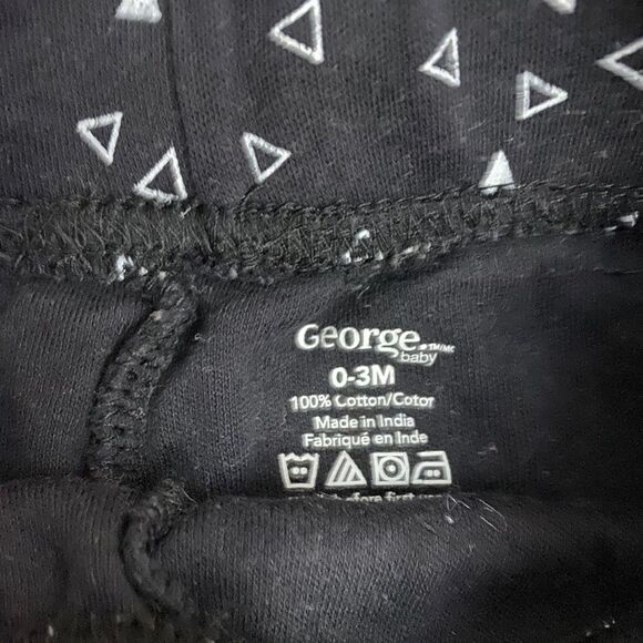 GEORGE | 3/$15 Baby Black Sweatpants - Picture 2 of 2